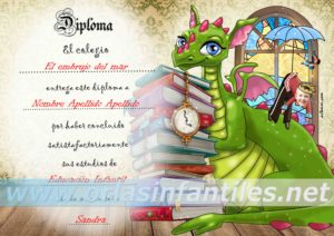 Diploma Dragón con magia 4