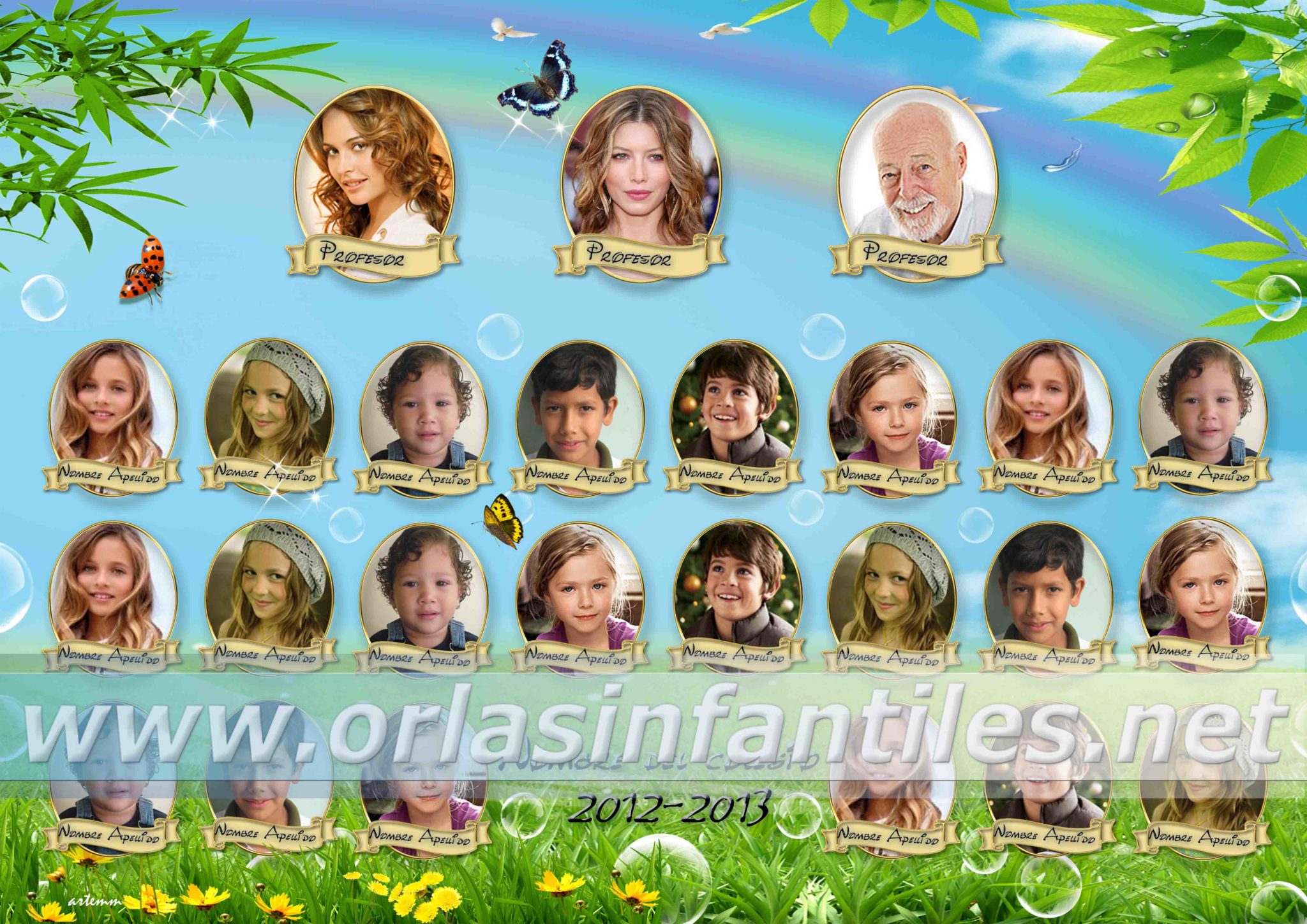 ORLA PRIMAVERA Y MARIPOSAS